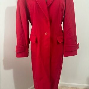 Red Tommy Hilfiger Pea Coat